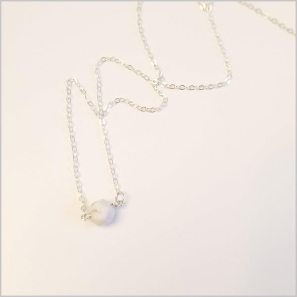 Natural Faceted Howlite Necklace