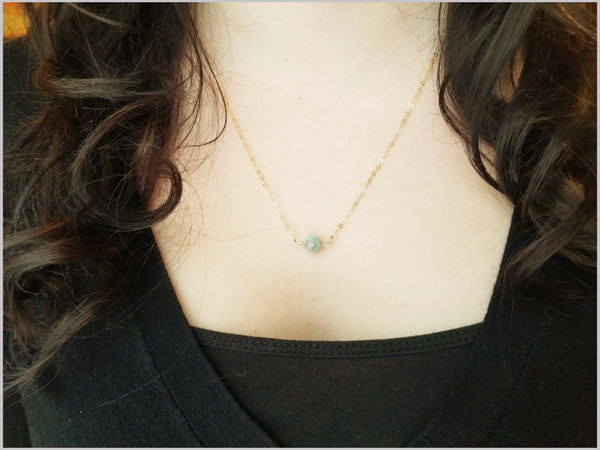 Natural Faceted Amazonite Necklace