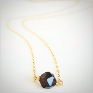 Natural Faceted Smoky Quartz Necklace