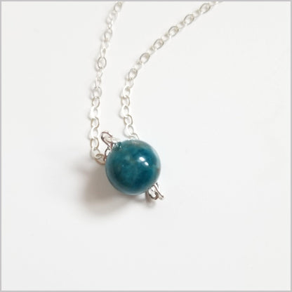 Natural Apatite Bead Necklace