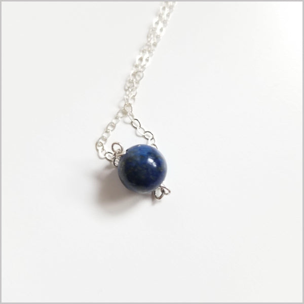 Natural Lapis Lazuli Bead Necklace